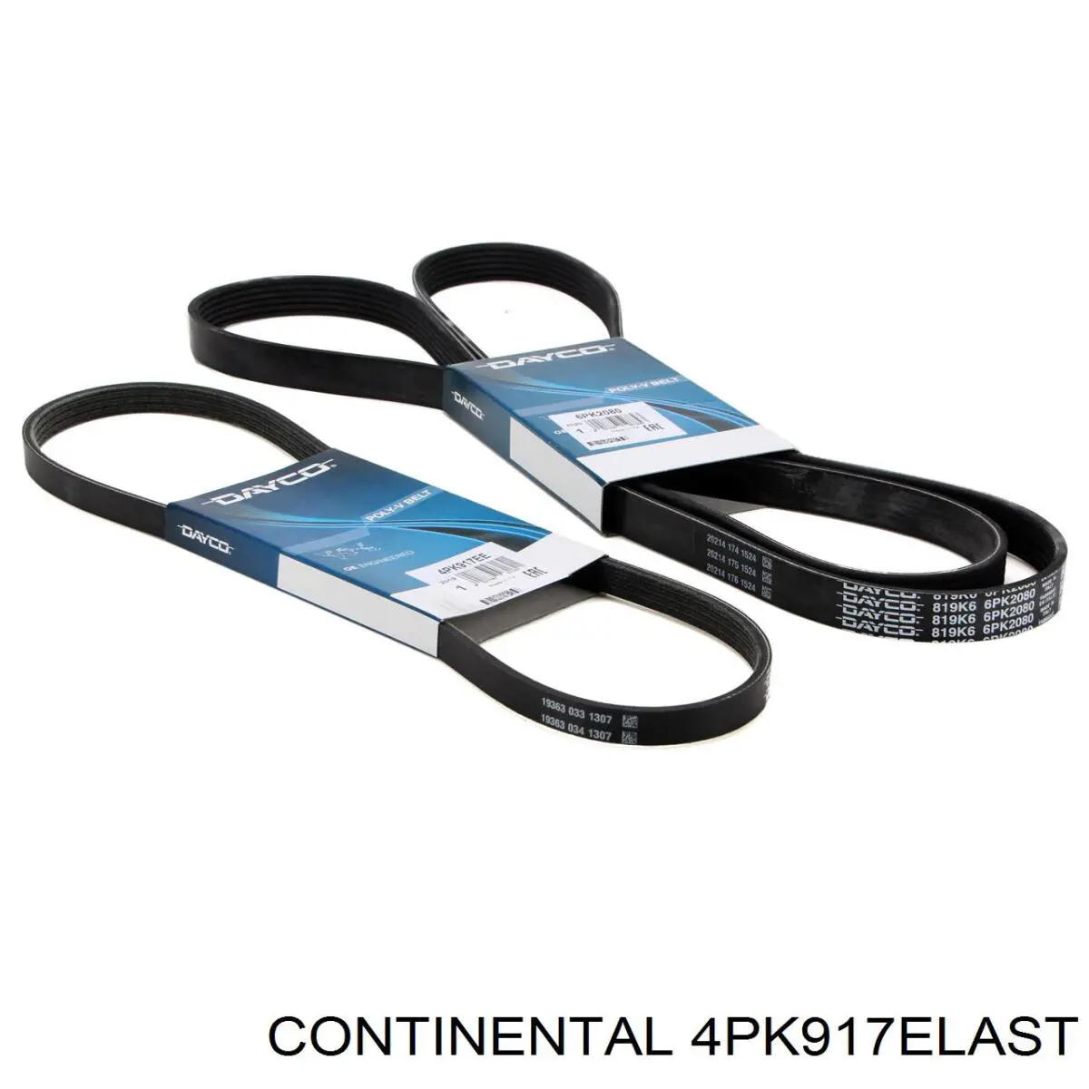 Correa de alternador 4PK917ELAST Continental/Siemens