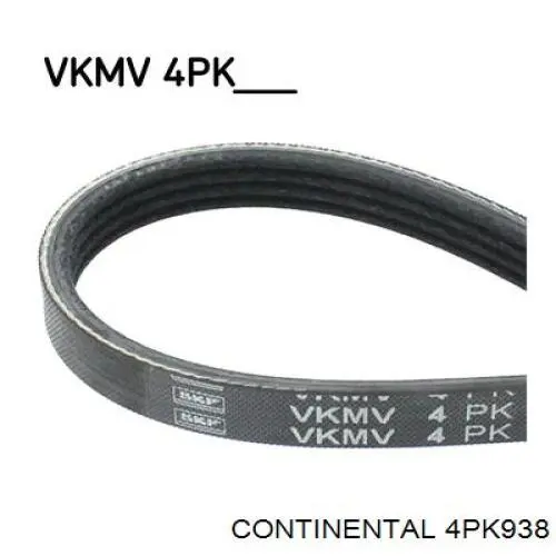 4PK938 Continental/Siemens Correa poly v