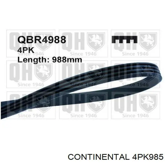 Comprar 4PK985 Continental/Siemens Correa trapezoidal