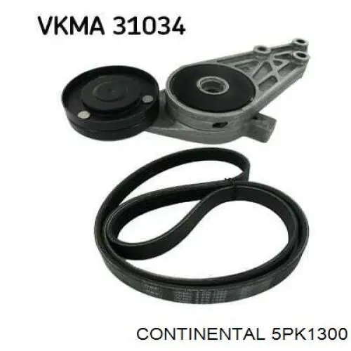 Correa de alternador 5PK1300 Continental/Siemens