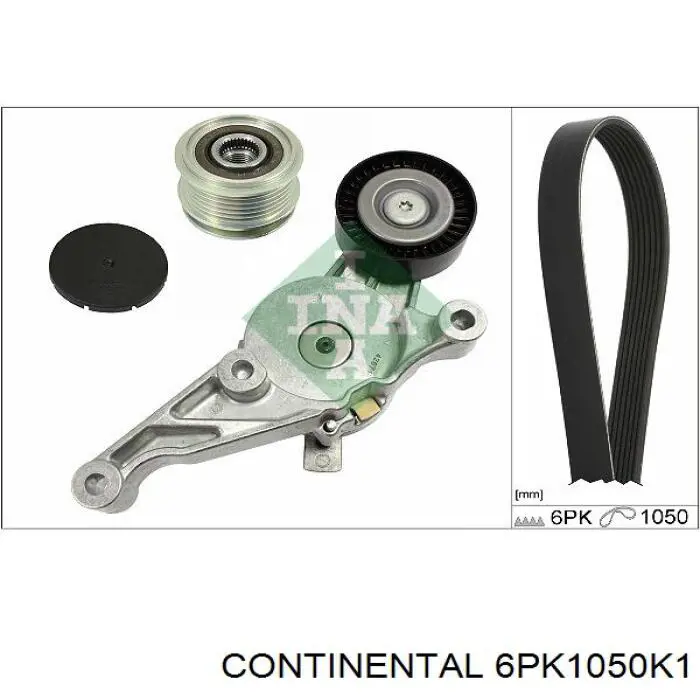 6PK1050K1 Continental/Siemens Correa de transmisión, completo
