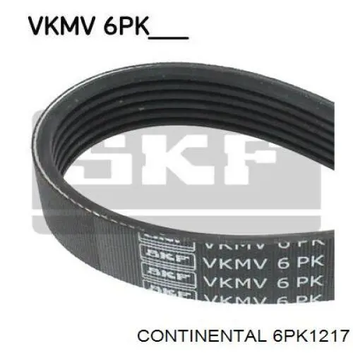 Correa de alternador 6PK1217 Continental/Siemens