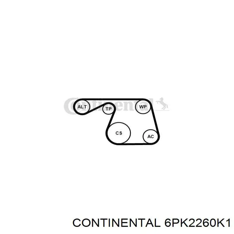 Comprar 6PK2260K1 Continental/Siemens Correa de transmisión