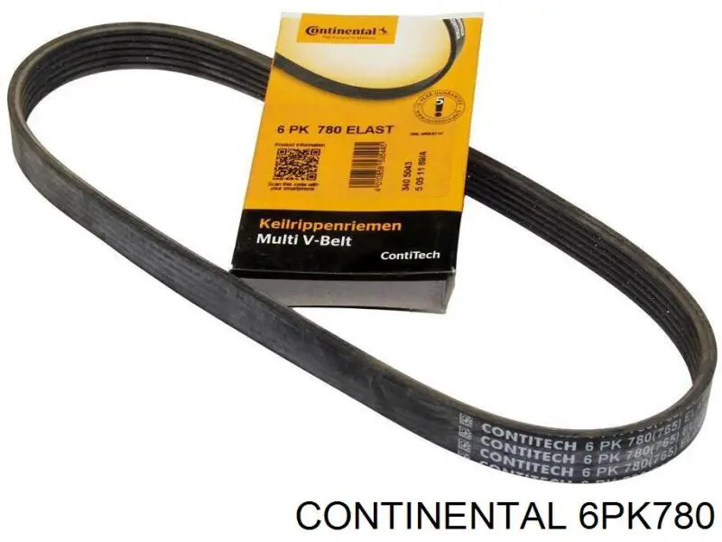 Correa de transmisión trapezoidal Continental/Siemens 6PK780 precio, desde 20,50 EUR