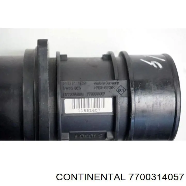 7700314057 Continental/Siemens sensor de flujo de aire/medidor de flujo (flujo de aire masibo)