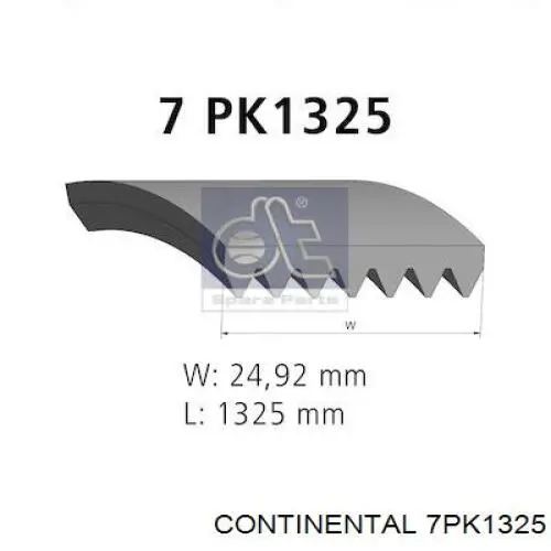 Comprar 7PK1325 Continental/Siemens Correa trapezoidal