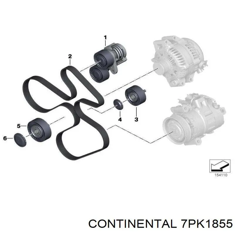 Correa de transmisión trapezoidal Continental/Siemens 7PK1855 precio, desde 36,66 EUR