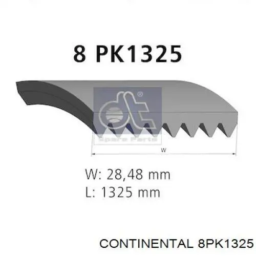 Comprar 8PK1325 Continental/Siemens Correa trapezoidal