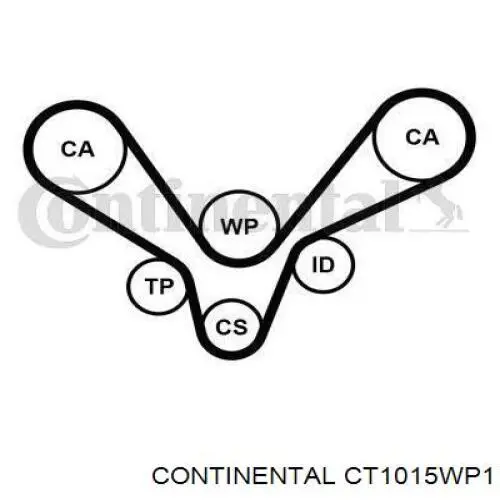 CT1015WP1 Continental/Siemens Kit correa de distribución