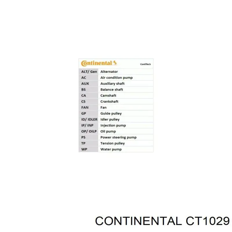 Correa de distribución Continental/Siemens CT1029 precio, desde 93,04 EUR