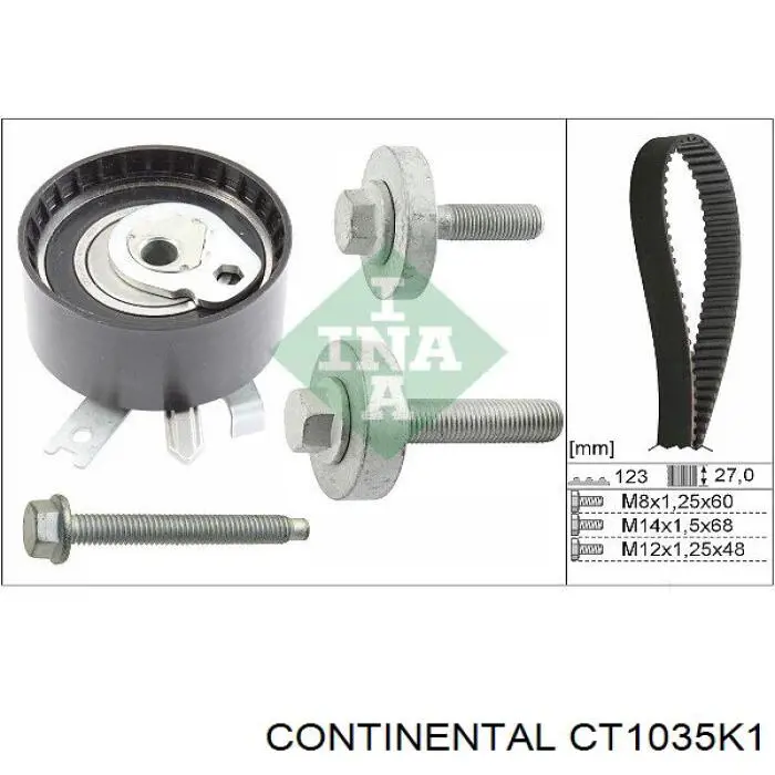 CT1035K1 Continental/Siemens kit de correa de distribución
