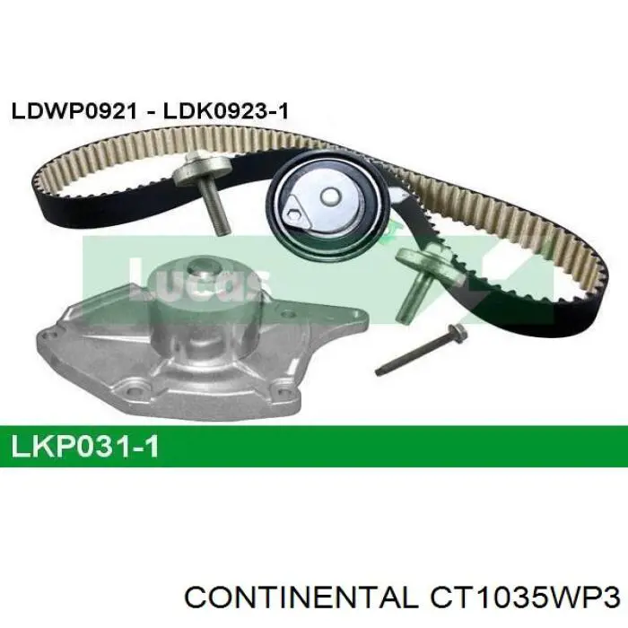 Kit de distribución CT1035WP3 Continental/Siemens