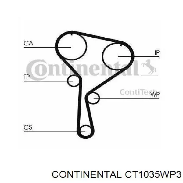 Juego de correas dentadas Continental/Siemens CT1035WP3 precio, desde 188,34 EUR