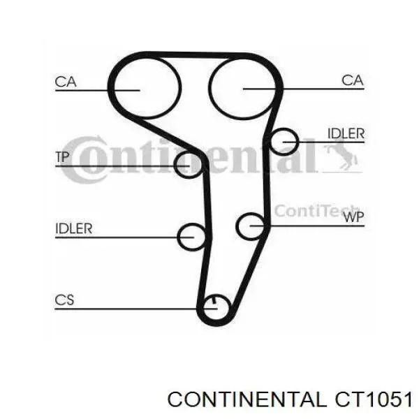 CT1051 Continental/Siemens correa distribucion