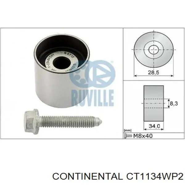 CT1134WP2 Continental/Siemens kit correa de distribución