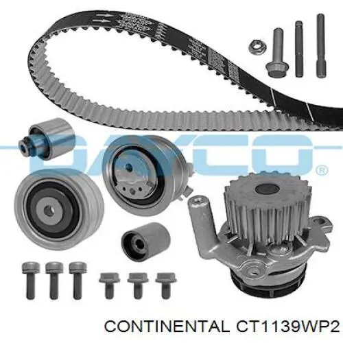 CT1139WP2 Continental/Siemens Kit correa de distribución
