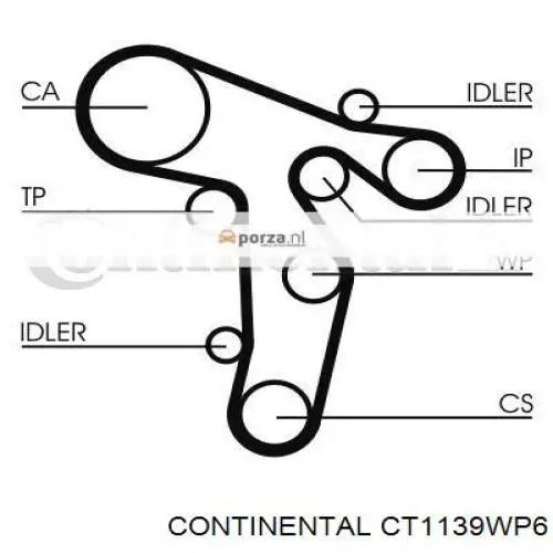Comprar CT1139WP6 Continental/Siemens Kit de correa de distribución