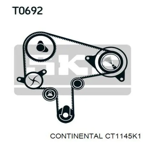 Juego de correas dentadas Continental/Siemens CT1145K1 precio, desde 117,14 EUR