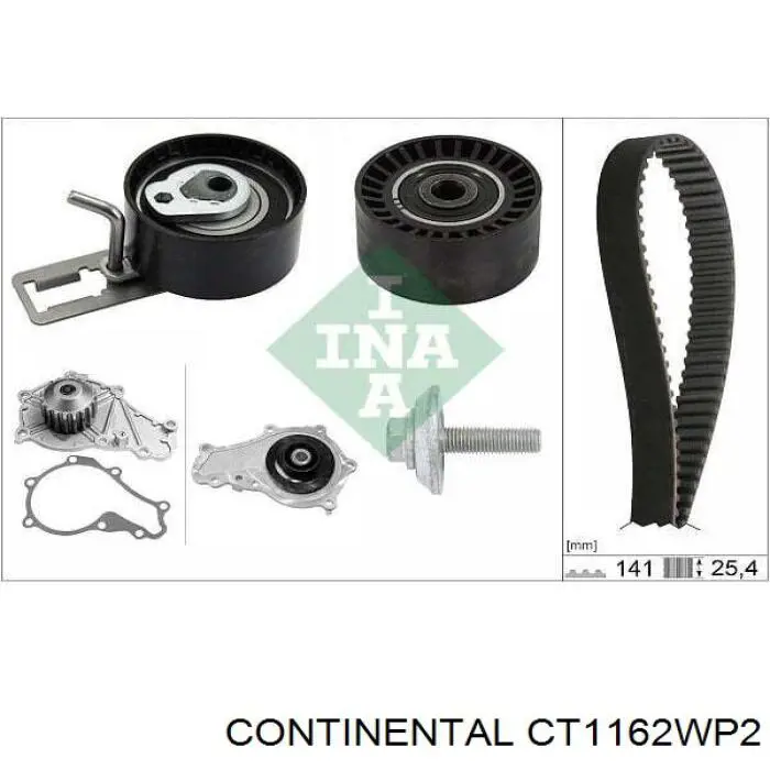Juego de correas dentadas Continental/Siemens CT1162WP2 precio, desde 275,82 EUR