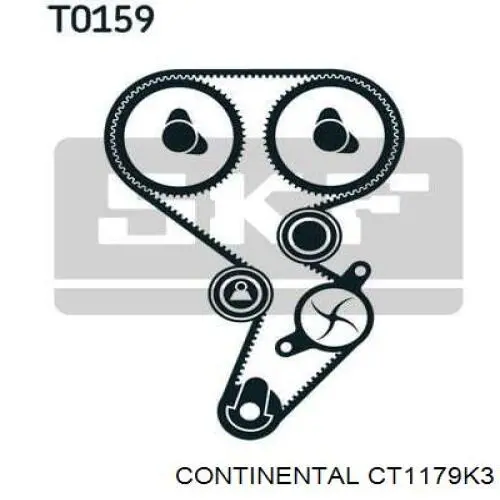 CT1179K3 Continental/Siemens kit correa de distribución