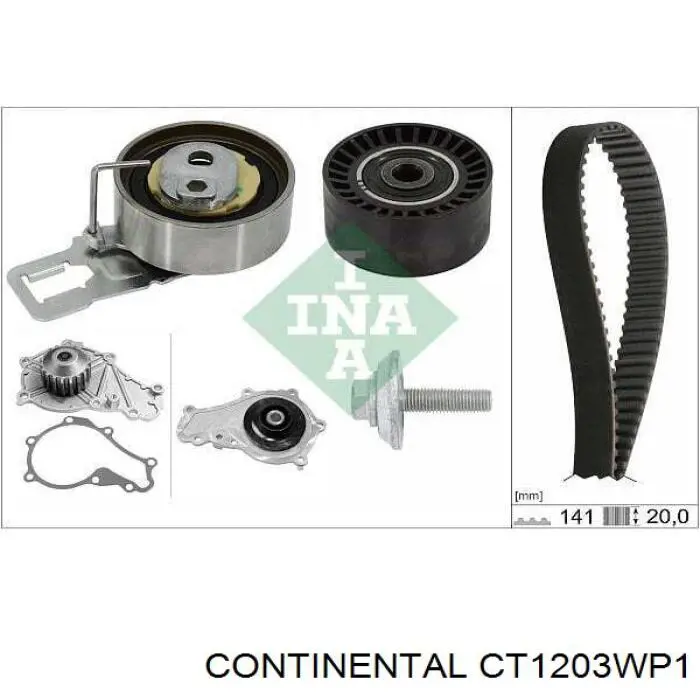 Juego de correas dentadas Continental/Siemens CT1203WP1 precio, desde 98,51 EUR