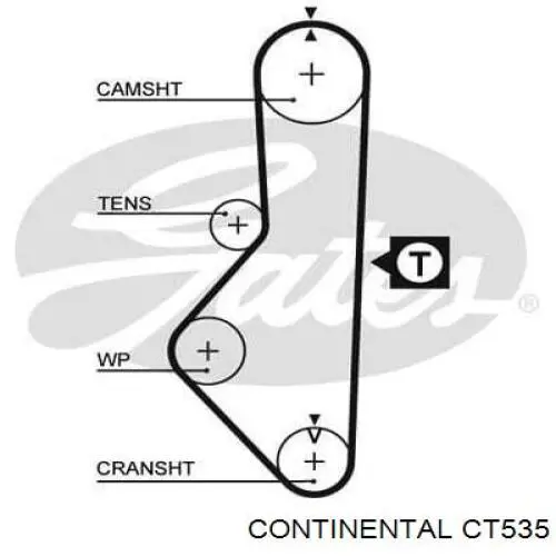 CT535 Continental/Siemens correa trapezoidal