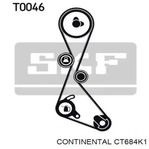 Kit correa de distribución Renault 21 S48