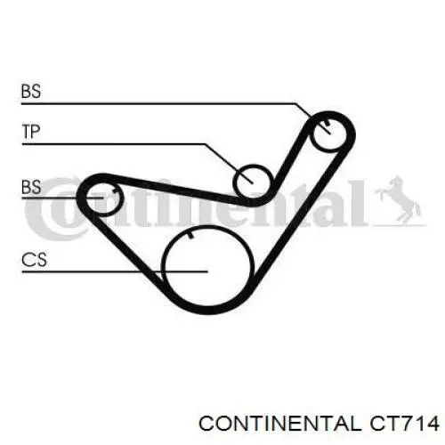 Comprar CT714 Continental/Siemens Correa del eje de equilibrado