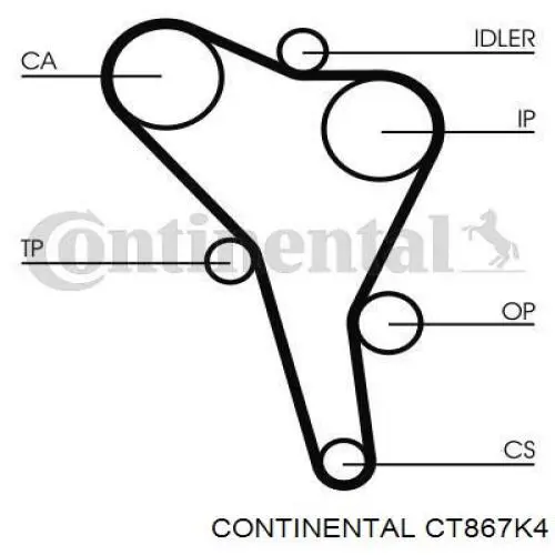 Comprar CT867K4 Continental/Siemens Kit de correa de distribución