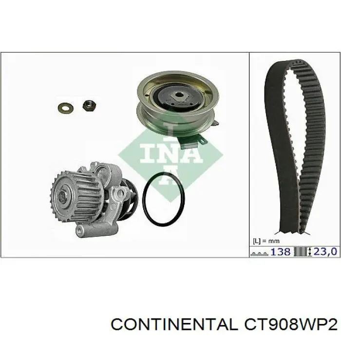 CT908WP2 Continental/Siemens kit correa de distribución