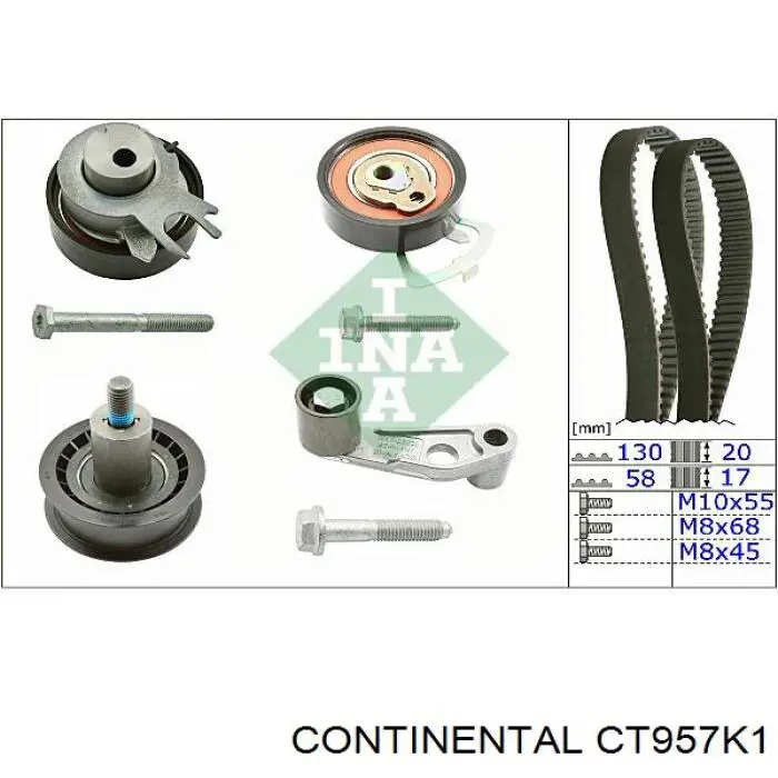 CT957K1 Continental/Siemens kit de distribución