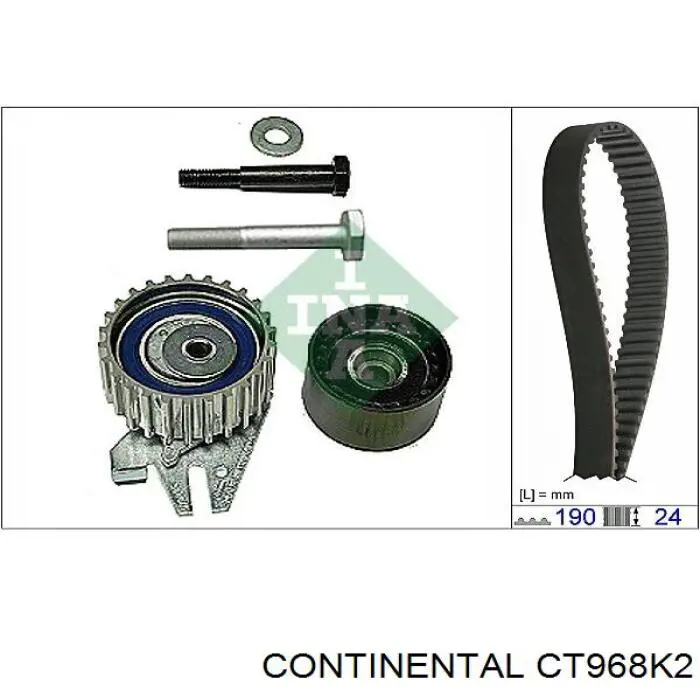 CT968K2 Continental/Siemens kit de correa de distribución