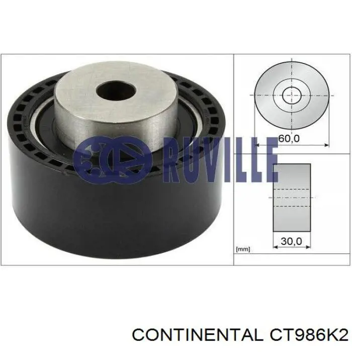 Comprar CT986K2 Continental/Siemens Kit de correa de distribución