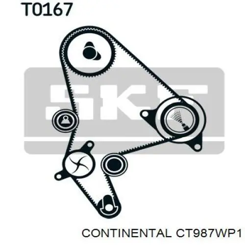 Comprar CT987WP1 Continental/Siemens Kit de correa de distribución