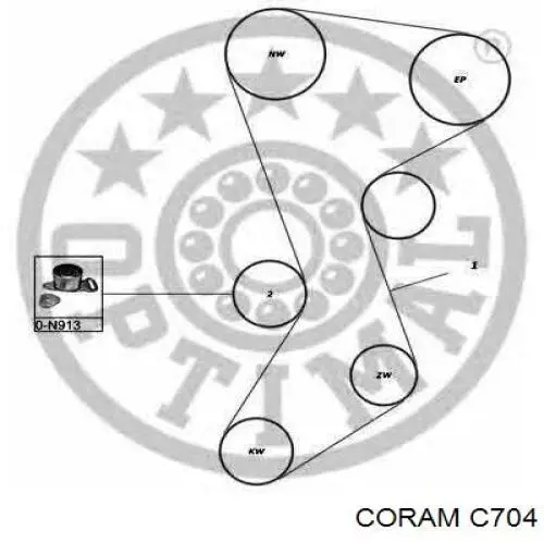 Comprar C704 Coram Tensor correa distribución