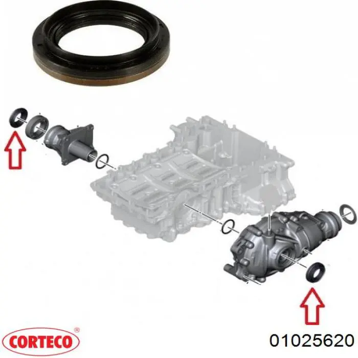 Retén del diferencial del eje delantero Corteco 01025620 precio, desde 10,26 EUR