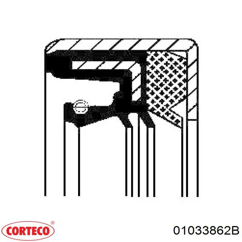 Retén de salida trasero de la caja de transferencia VAG 02D525596