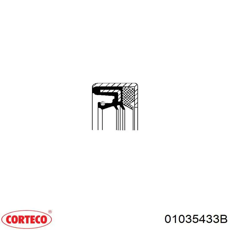 01035433B Corteco anillo reten de salida caja de transferencia