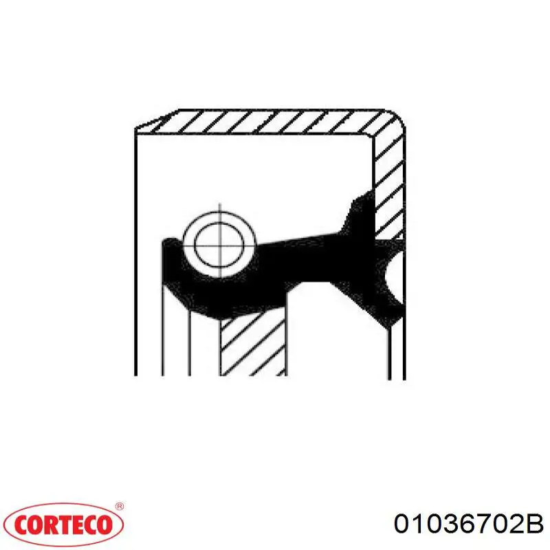 01036702B Corteco Retén palanca selectora