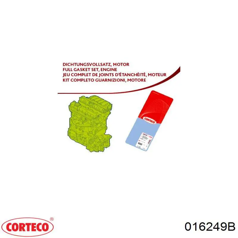 Tornillo culata 016249B Corteco