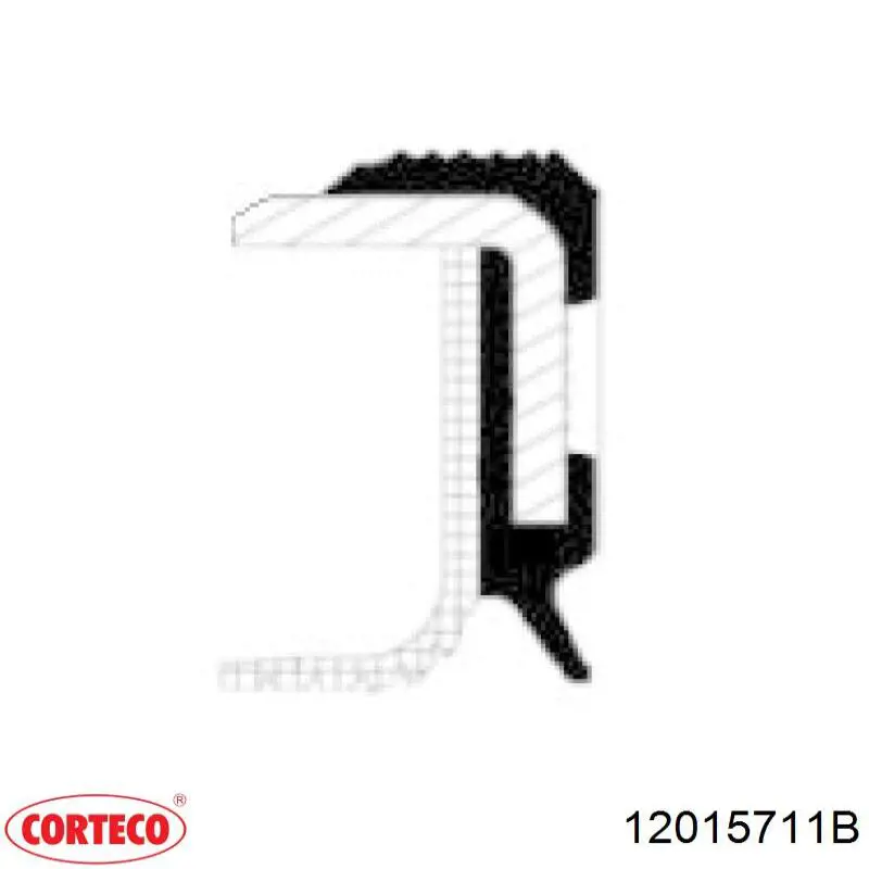 12015711B Corteco Retén del cigüeñal frontal