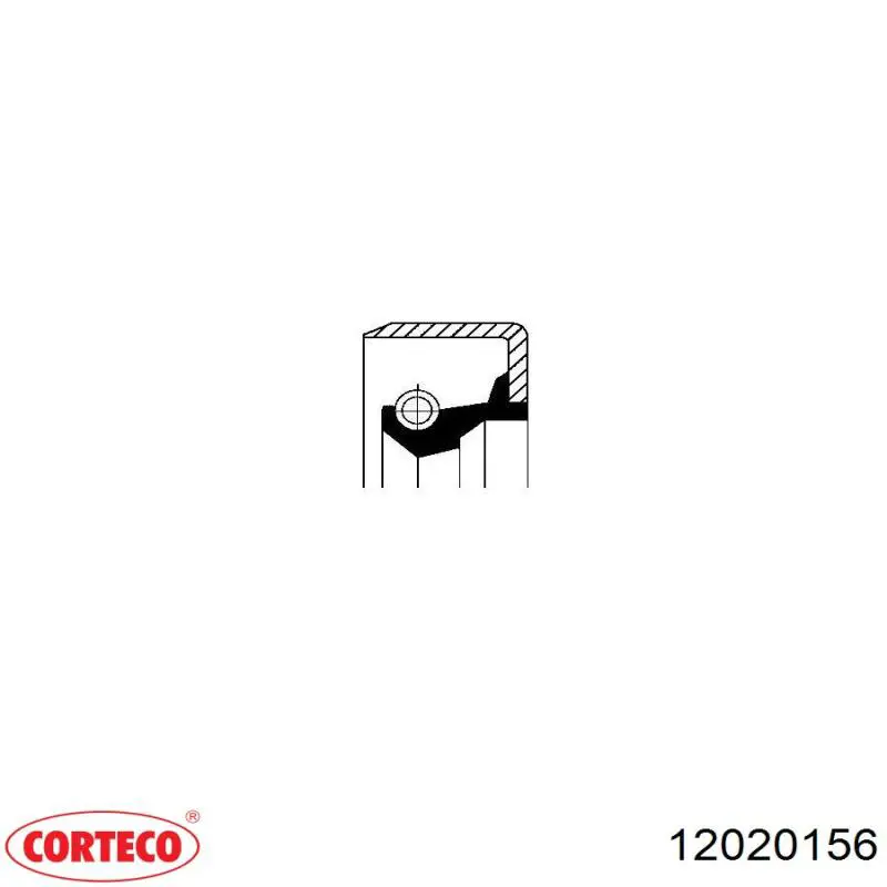 Retén de cubo trasero 12020156 Corteco
