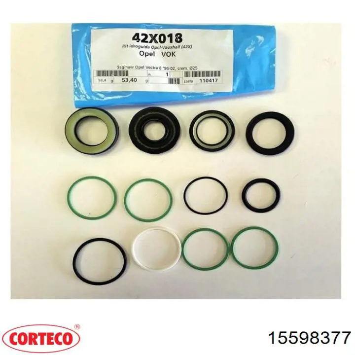 15598377 Corteco Retén, kit de reparación de caja de dirección