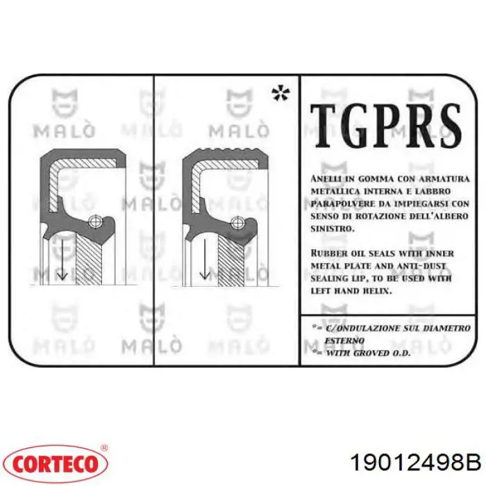 Retén cigueñal Suzuki 928368001