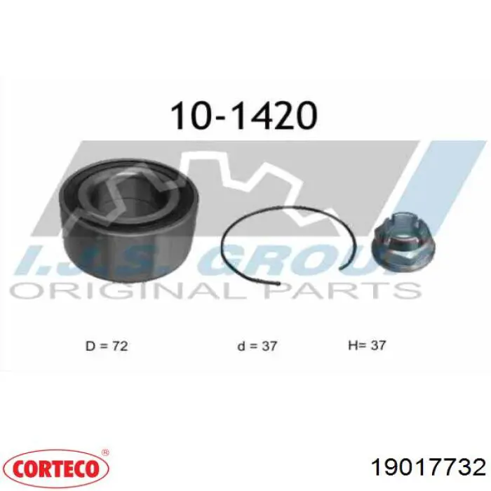 Cojinete de rueda delantero Alfa Romeo 146 930