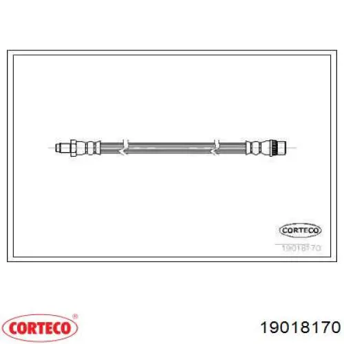Latiguillos de freno delantero Corteco 19018170 precio, desde 11,87 EUR