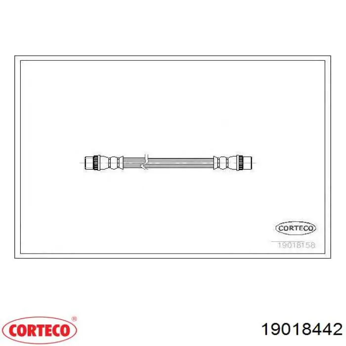 19018442 Corteco Manguera de freno