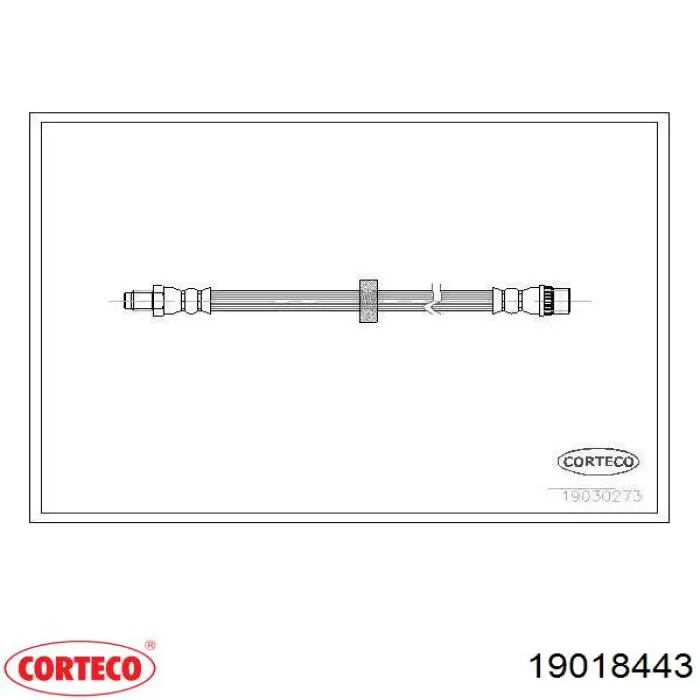 6184312 Villar Tubo de frenos delantero