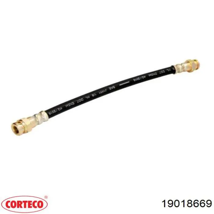 19018669 Corteco tubo flexible de frenos trasero