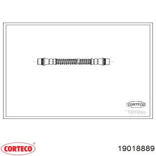Comprar 19018889 Corteco Latiguillo de freno trasero